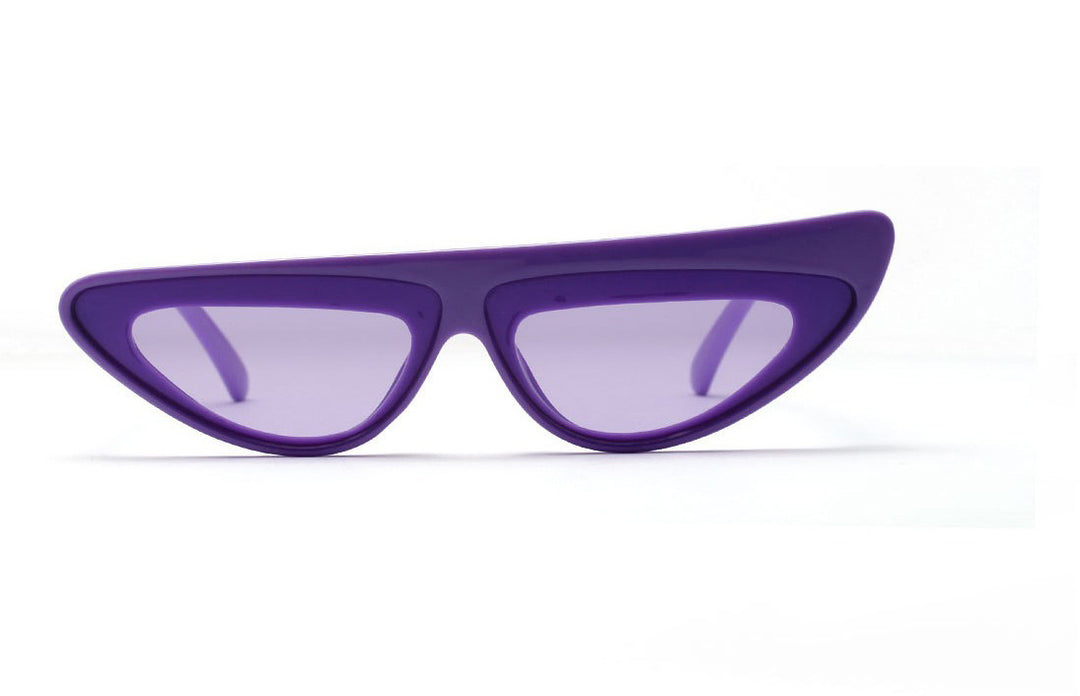 Dame Cat-Eye solbriller med trendy asymmetrisk design Skanto