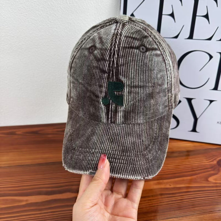 Kvinnenes fløyels teksturerte baseball cap Skanto