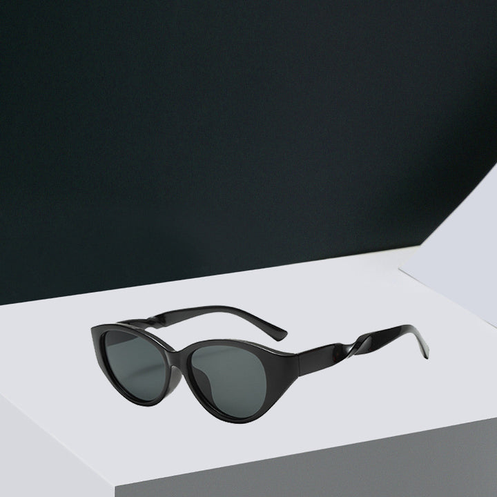 Dame vintage-inspirerte solbriller med strukturert ramme Skanto