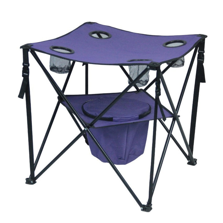 Camping Table with Integrated Drink Holders Skanto