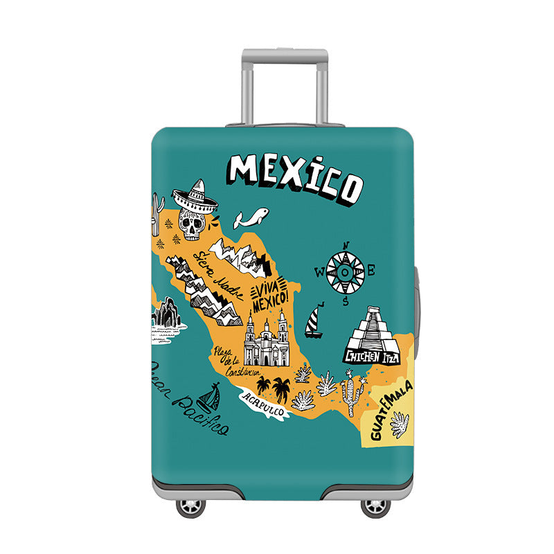 Cartoon Cat Design Hard Shell Luggage Skanto