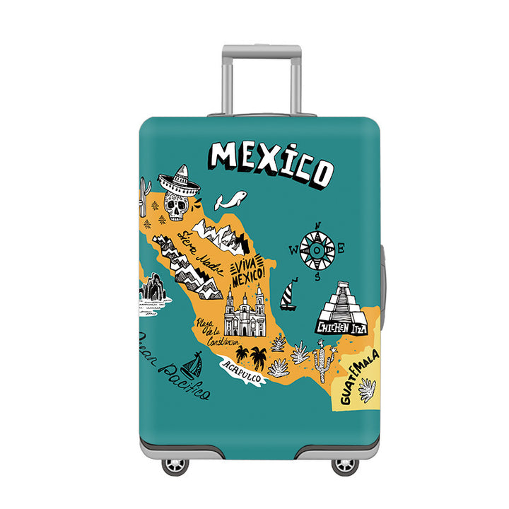 Cartoon Cat Design Hard Shell Luggage Skanto