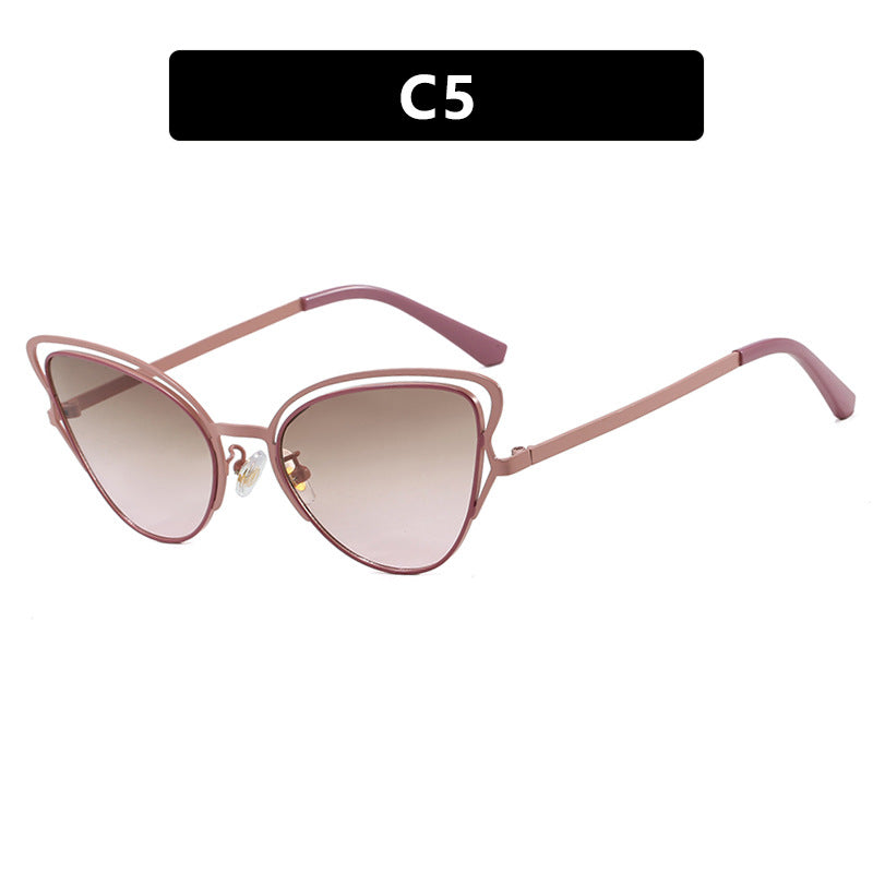 Women's Cat-Eye Glasses with Noble Metal Frame and Comfortable Fit Skanto
