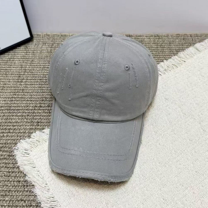 Kvinne Slitt Fritids Twill Baseball Cap Skanto