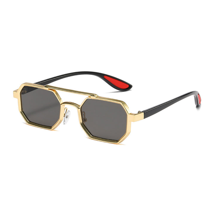 Damer moteriktig designer-solbrille med eksklusiv åttkantet ramme Skanto