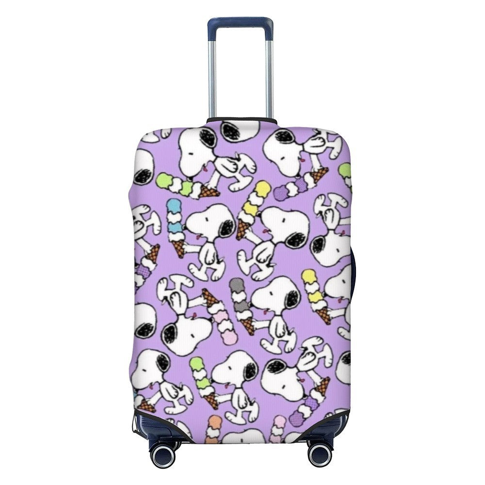 Unisex nan elastisk koffertrekk med Snoopy tegneseriemotiv, strekkbart beskyttende trekk for trolley med fire hjul Skanto
