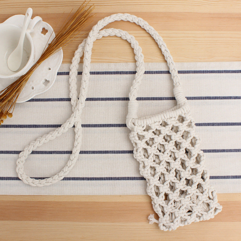 Makramee crossover bag i kreativt nettdesign Skanto