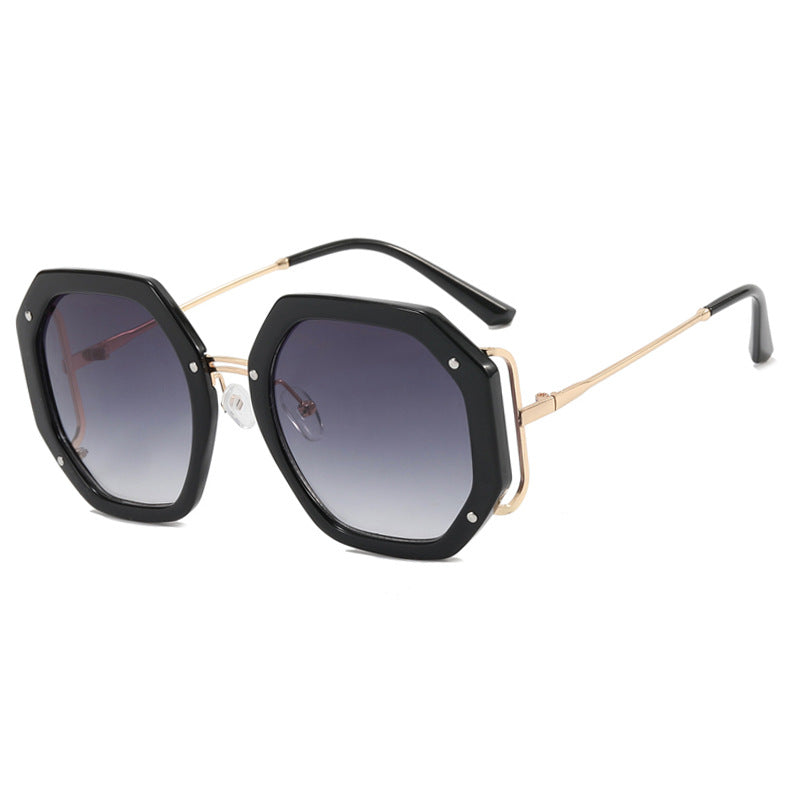 Women's stylish octagonal sunglasses with UV protection and elegant frame Skanto