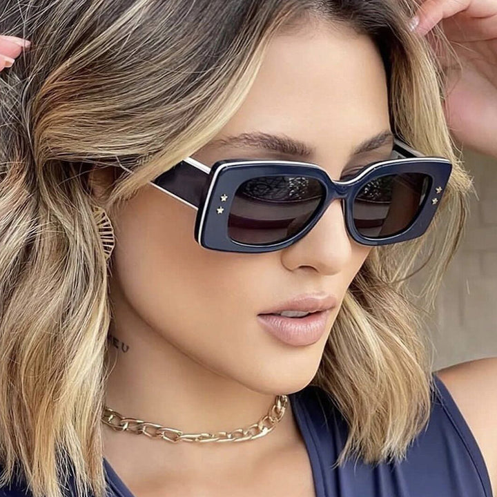 Women's Exclusive Square Sunglasses with Stylish Details Skanto