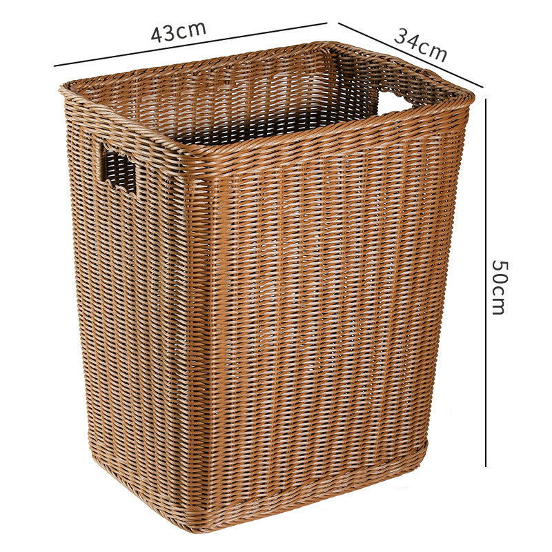 Premium Håndvevd Rattan Oppbevaringskurv Skanto