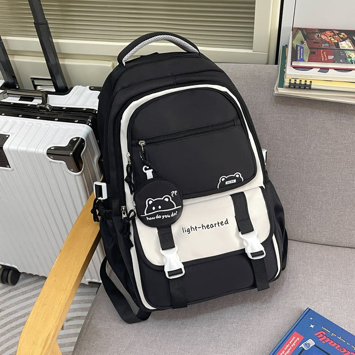 Multi-Compartment Lettvekts Reis Skole Ryggsekk