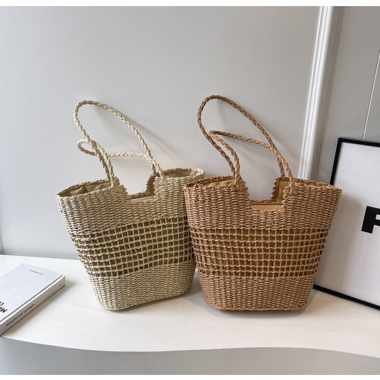 Korbtragetaske med moderne nettdesign Skanto