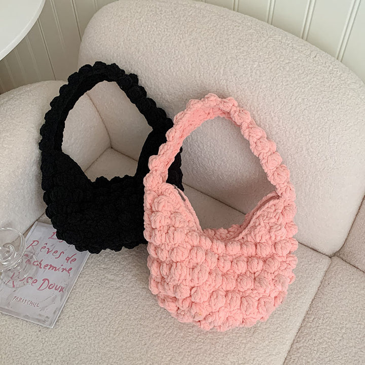 Handmade bag with textured design Skanto
