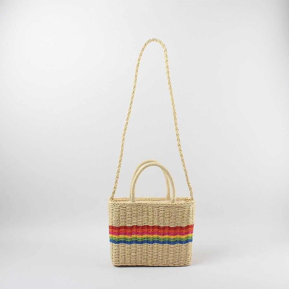 Håndveske med Fargerik Stripedesign Skanto