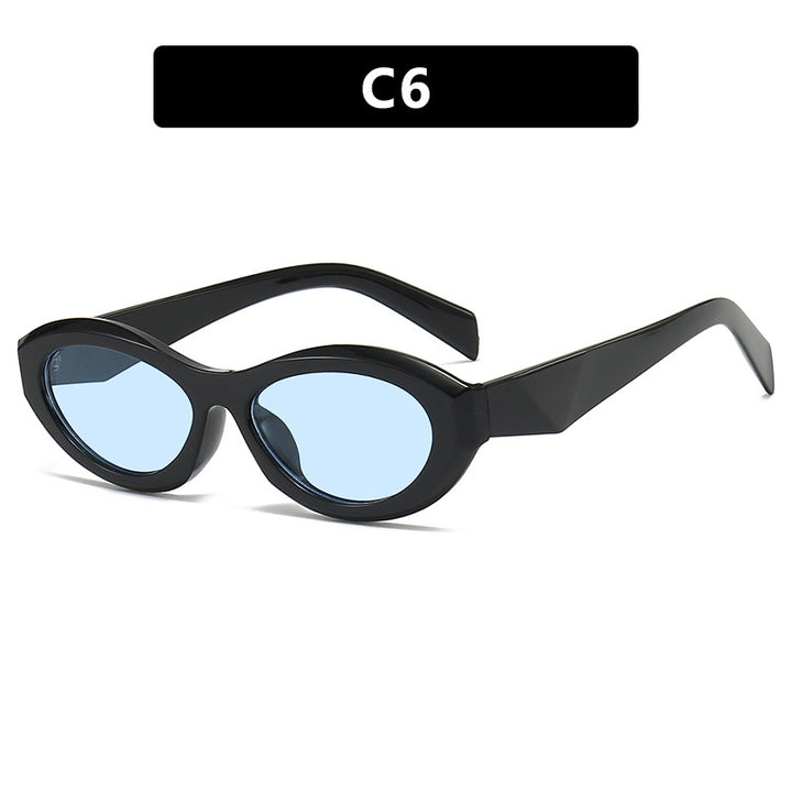 Dame elegant Cat-Eye solbrille med beskyttende UV-filter og moteramme Skanto