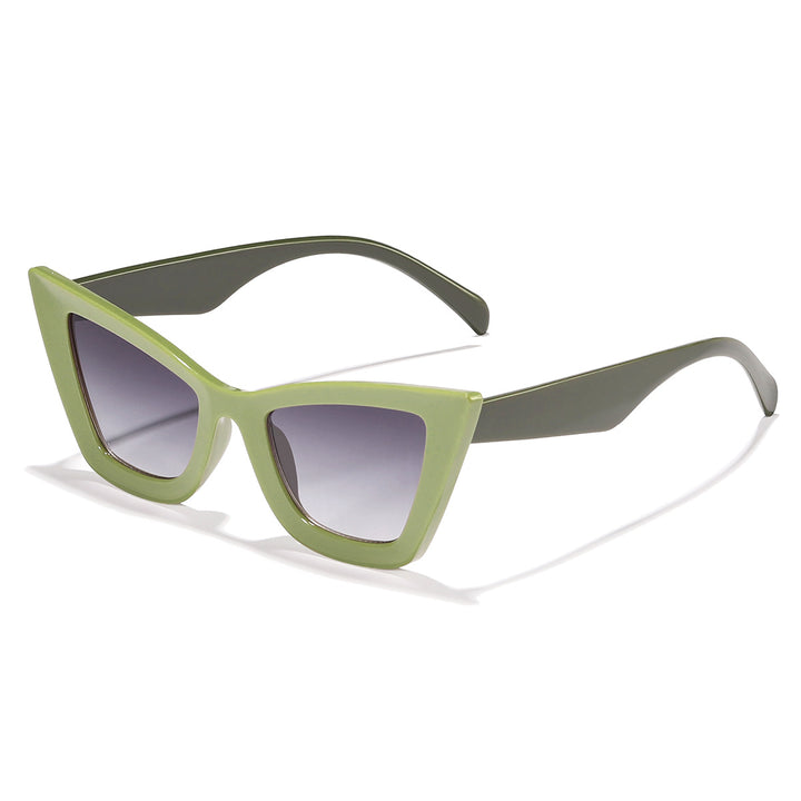 Dame Cat-Eye solbriller med moderne ramme og UV-beskyttelse Skanto