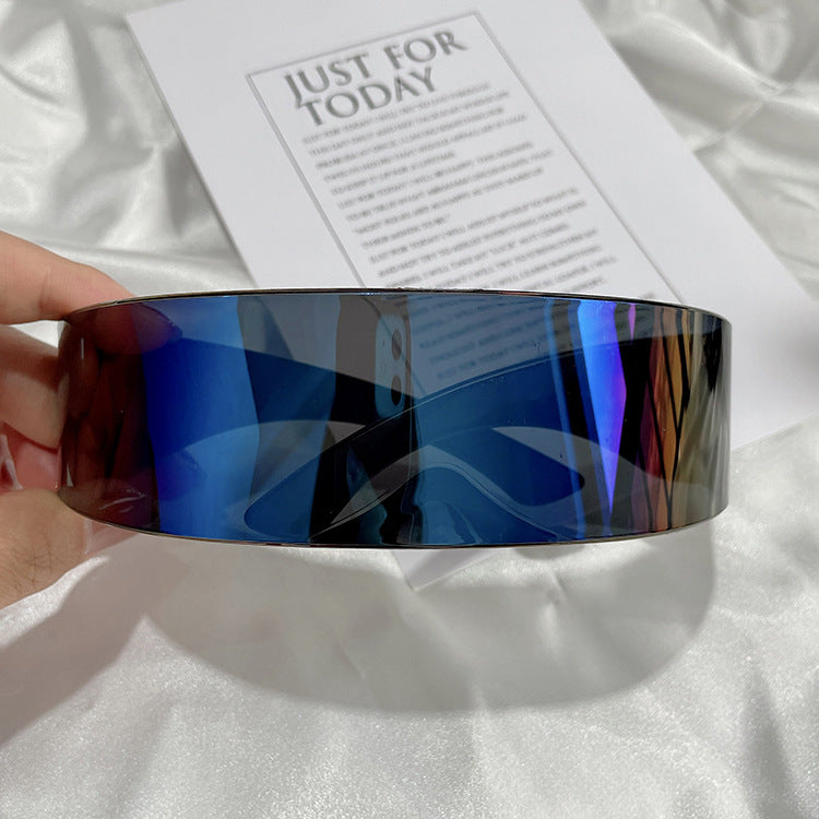 Damer futuristisk visir-lignende solbrille Skanto