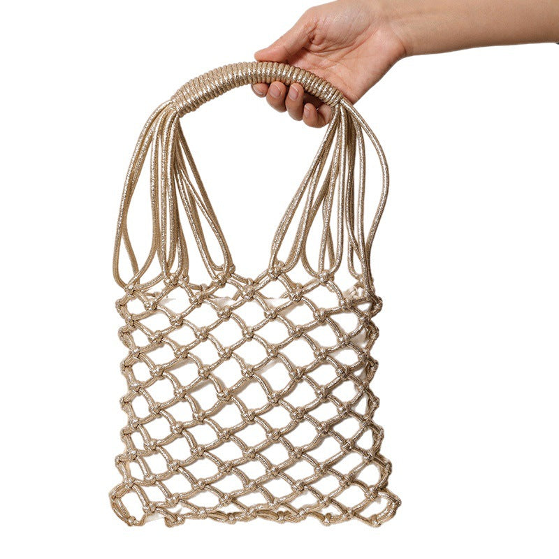 Elegant net tote bag with sturdy handles Skanto