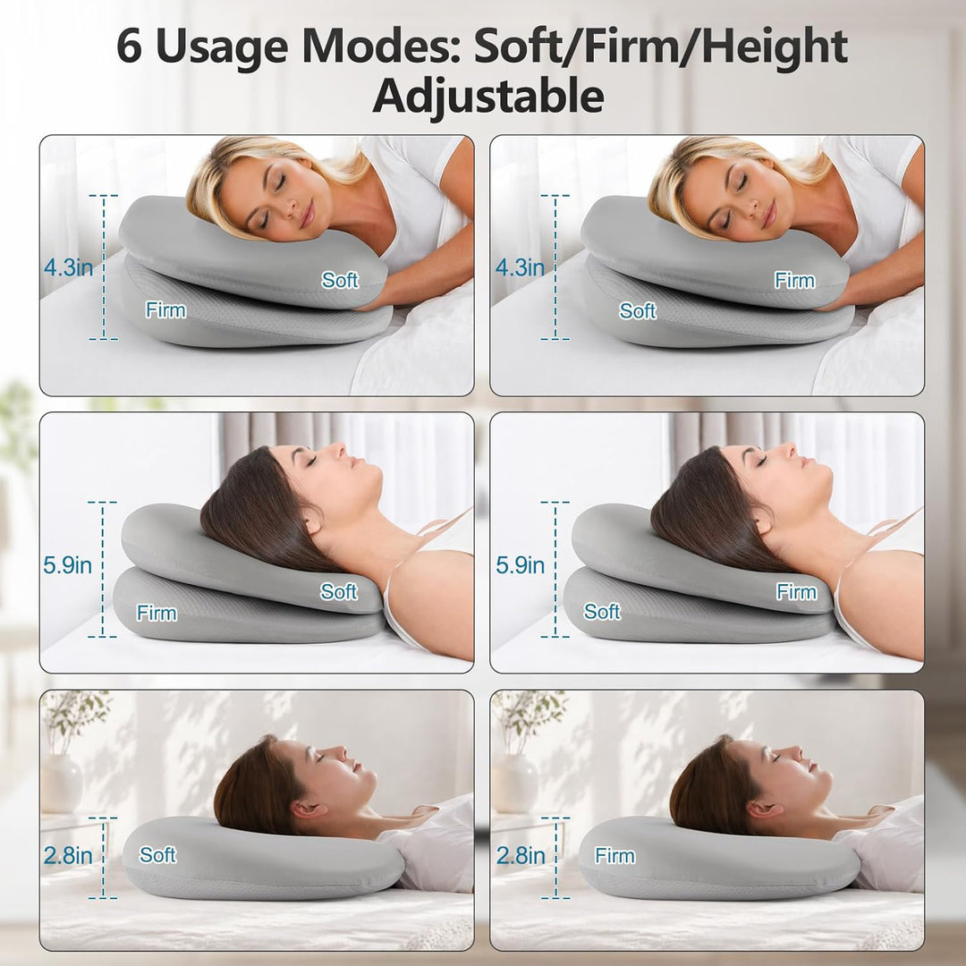 Ergonomisk og tilpassningsdyktig nakkepute Skanto