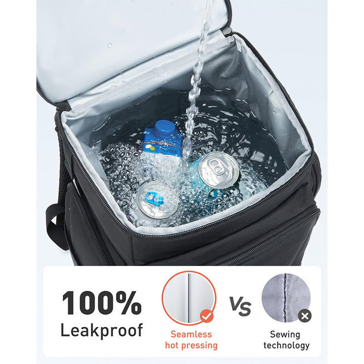 Women's Multifunctional Insulated Cooler and Diaper Backpack with Large Main Compartment and Organizer Skanto