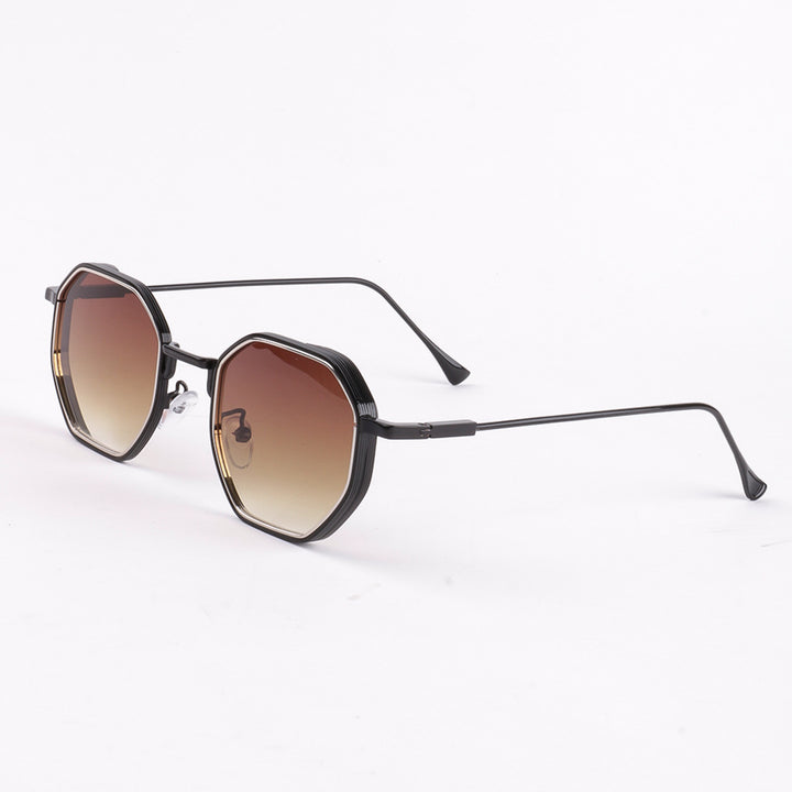 Dame solbrille i moderne, åttekantede design med UV-beskyttelse Skanto