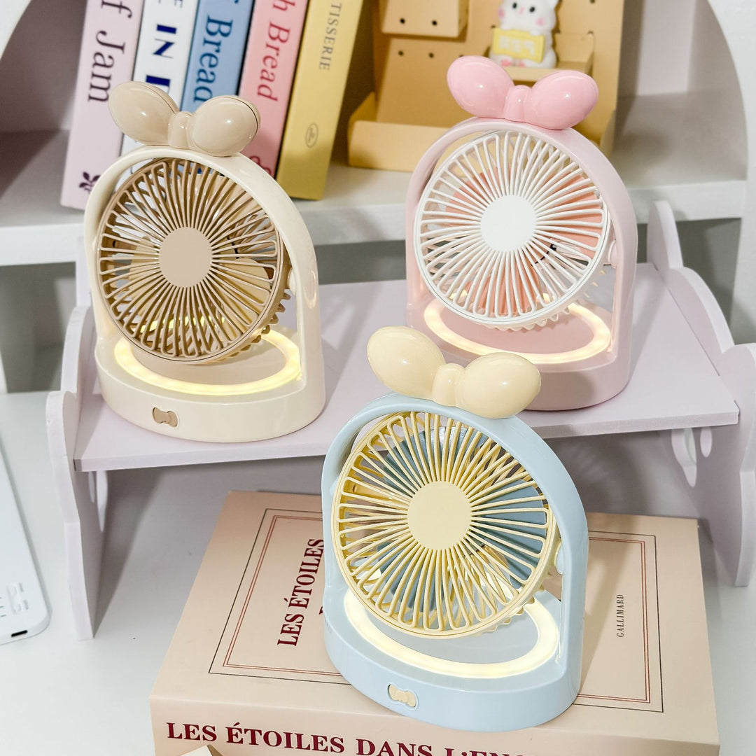 Unisex Bærbar Mini-Vifte i elegant Blomdesign Skanto