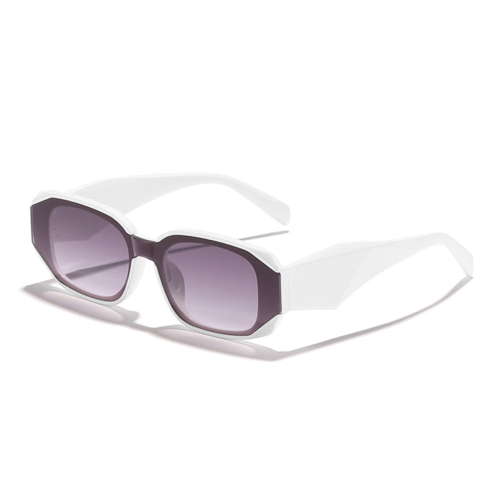 Dames moteriktig solbrille i kantet design med UV-beskyttelse Skanto