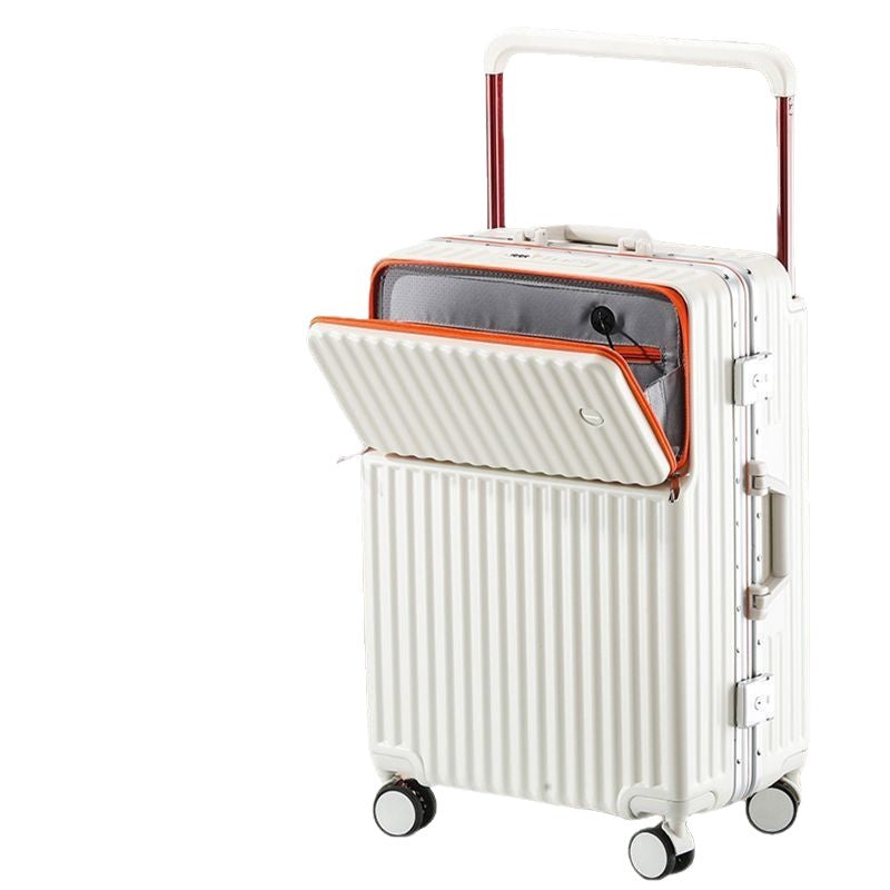 Unisex Multi-Compartment Rolling Hard-Shell Bagasje med Integrert Ladeport Skanto