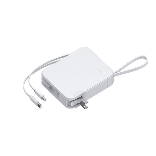 Bærbar powerbank med uttrekkbar ladekabel og digital skjerm Skanto