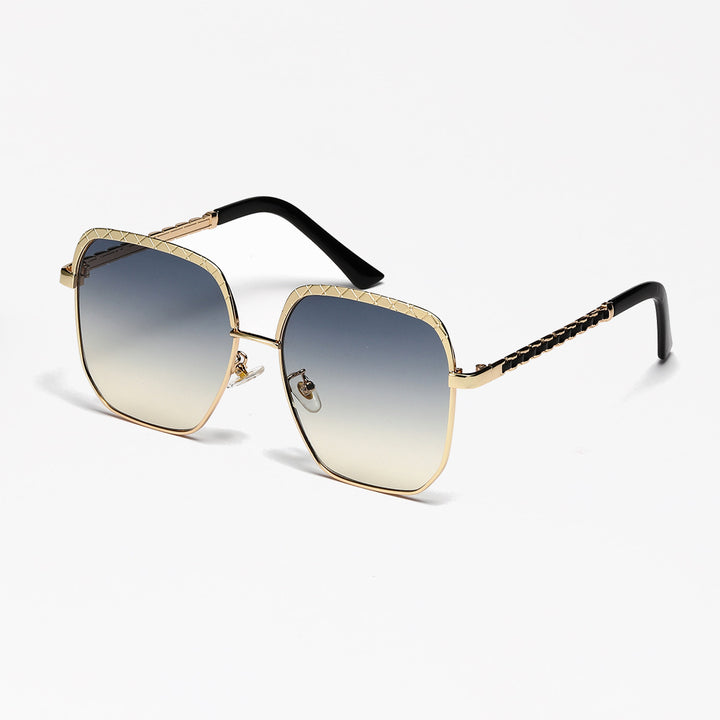 Dame moteriktig oversized solbrille i geometrisk design Skanto
