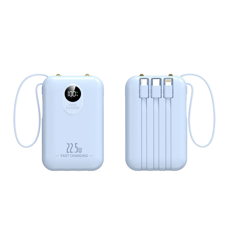 Bærbar powerbank med hurtiglading og LED-skjerm Skanto