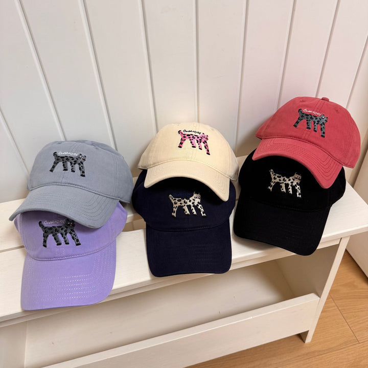 Kvinne Søt Grafisk Brodert Baseball Caps Skanto