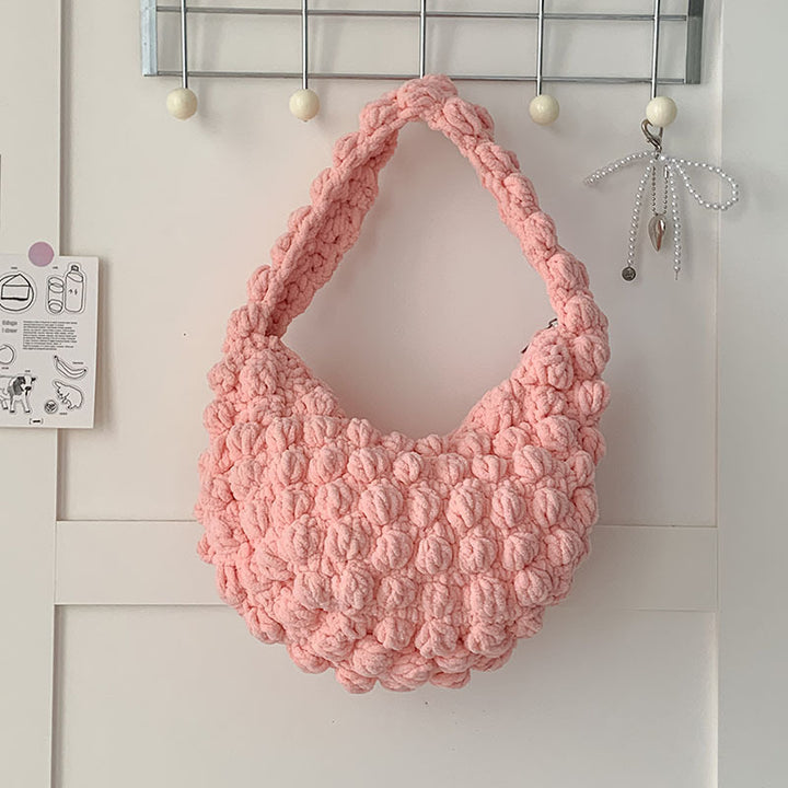 Handmade bag with textured design Skanto