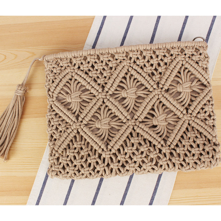 Macrame Clutch with Filigree Design Skanto