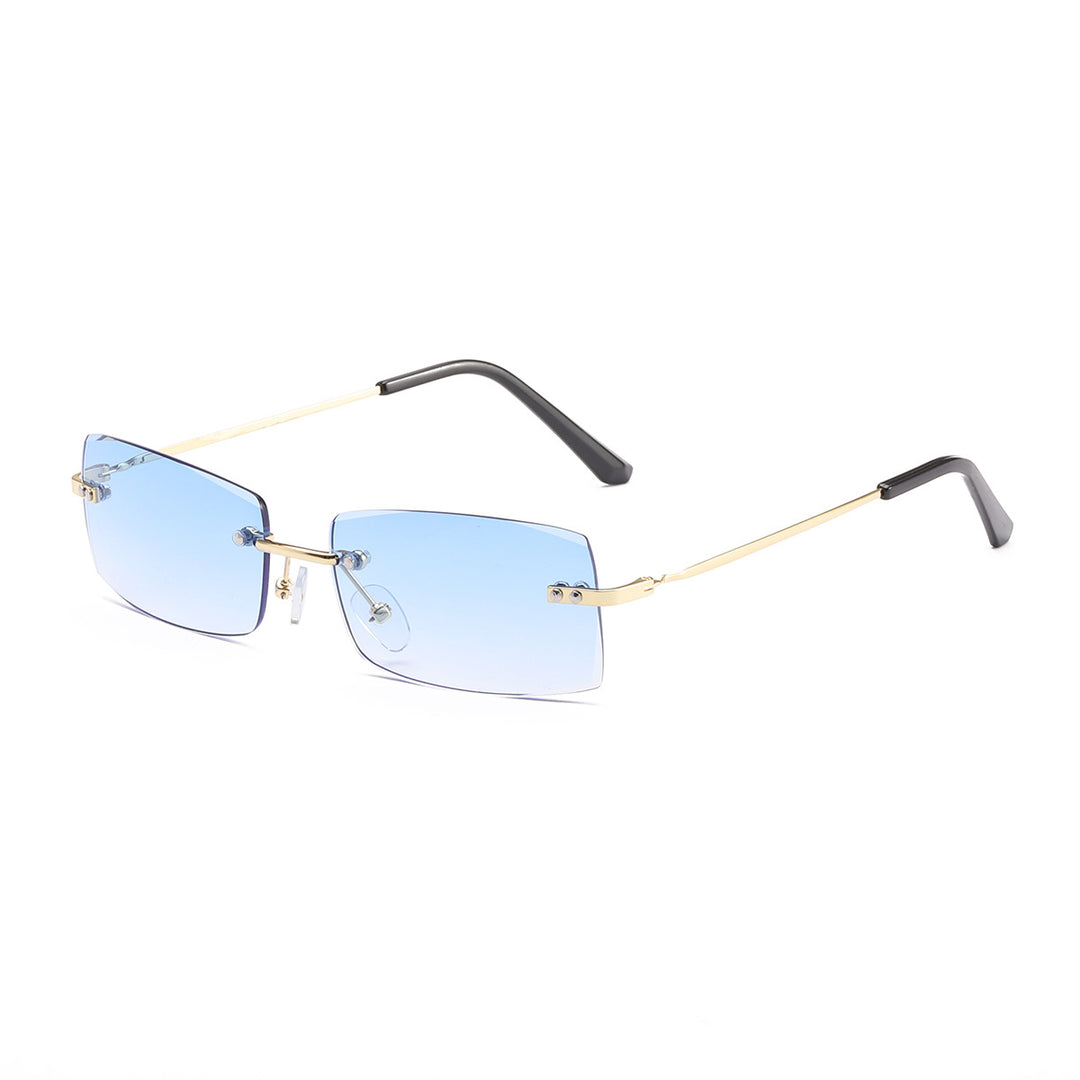 Dame moteriktig solbrille med elegant, filigranramme Skanto
