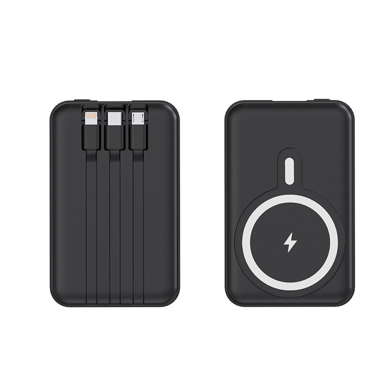 Bærbar powerbank med trådløs ladefunksjon og digital skjerm Skanto