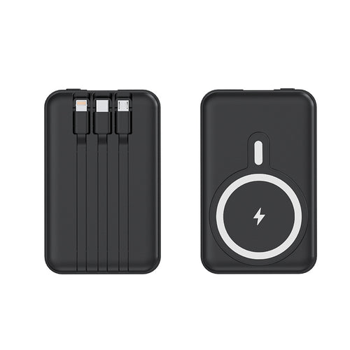 Bærbar powerbank med trådløs ladefunksjon og digital skjerm Skanto