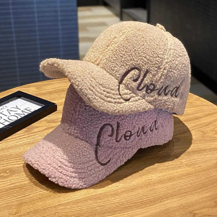 Kvinne Fluffy Teksturert Baseball Cap Skanto