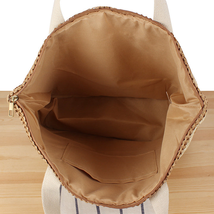 Tote bag in modern basket design with sturdy handles Skanto