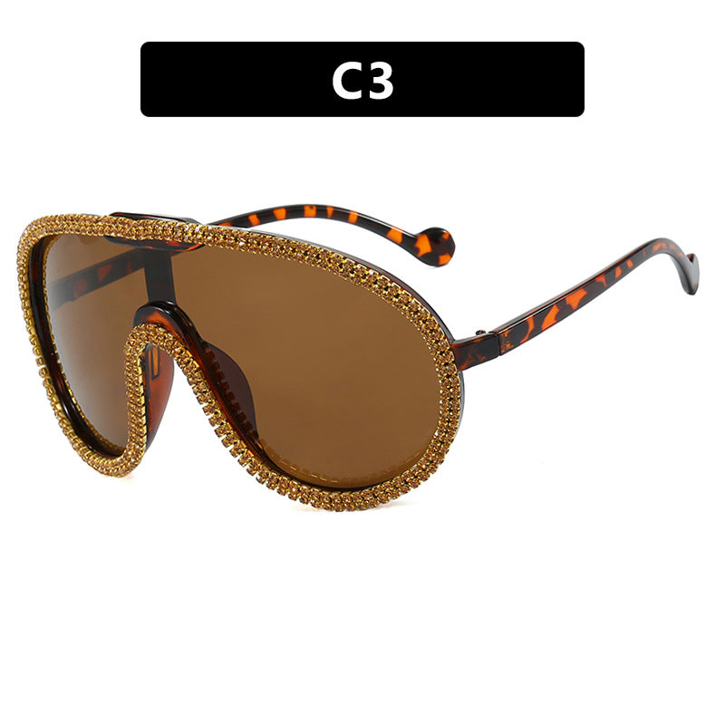 Women's extravagant sunglasses with sparkling frame Skanto