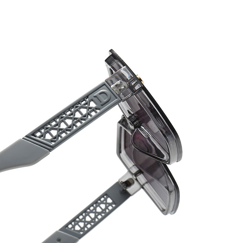 Dame moteriktig firkantet solbrille med robust ramme og UV-beskyttelse Skanto