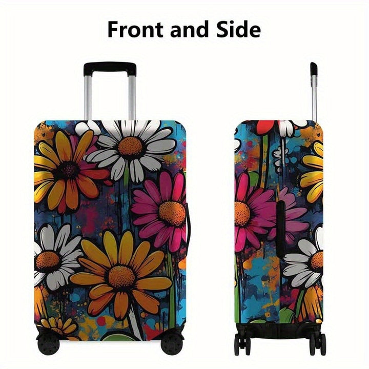 Blomsterillustrert Hard Skall Reise Koffert Skanto