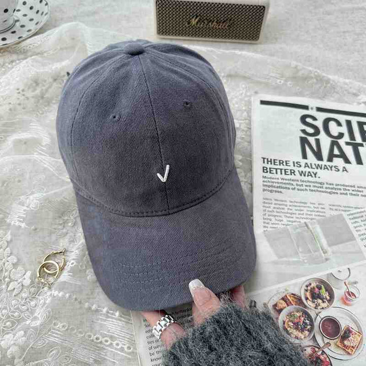 Kvinne Casual Denim Baseball Caps Skanto