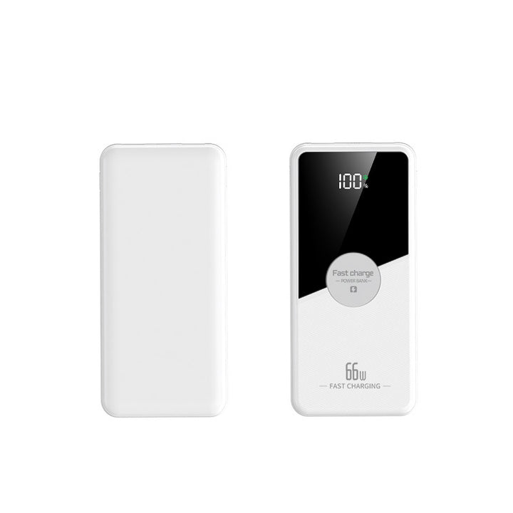 Bærbar Powerbank med innebygd multi-ladekabel og digital ladningsindikator Skanto