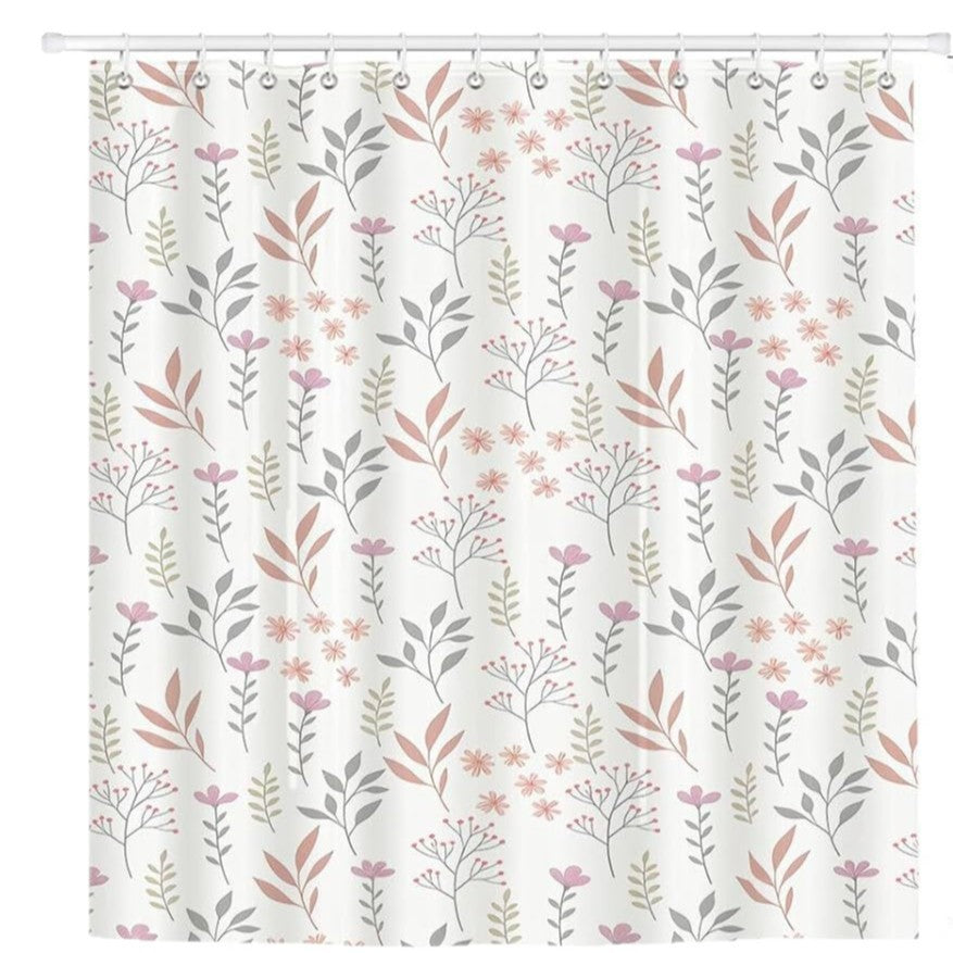 Blomstertrykk dusjkappe Skanto