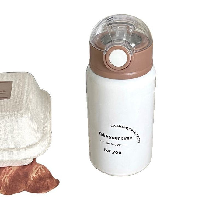 Damen Isoliertrinkflasche mit innovativem Klappdeckel und praktischem Griff Skanto