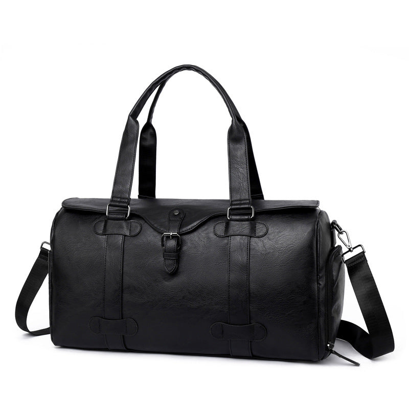 Elegant ekte lær duffelbag med allsidige bærealternativer Skanto