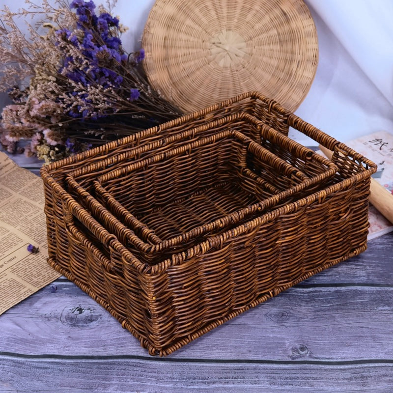 Dame elegant flette oppbevaringskurv-sett Skanto