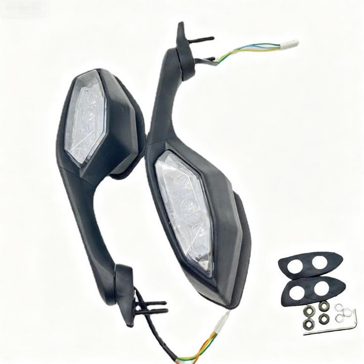 Justerbare LED motorsykkel sidespeil Skanto