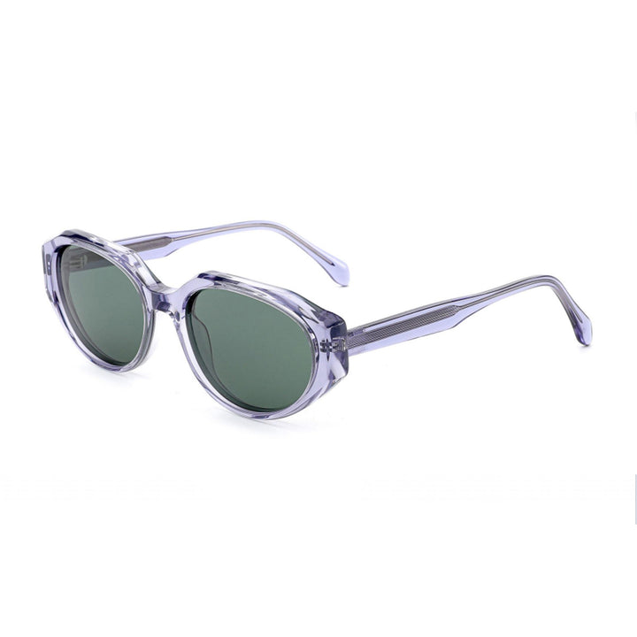 Dame solbrille i moderne, transparente design med høyteknologiske linser Skanto